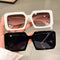 Women Classic Leisure Large Frame Square Sunshades